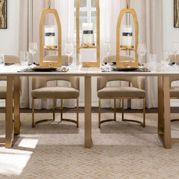 طقم طاولة طعام ديلجادو - 10 كراسي - بيج