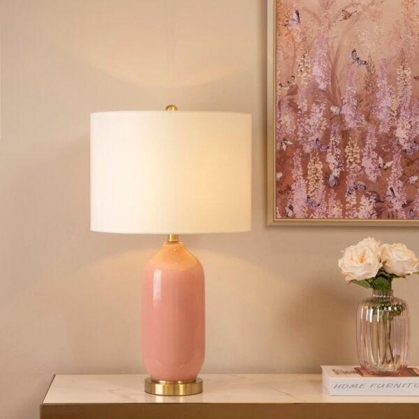 أبجورة طاولة ألميدو - ابيض