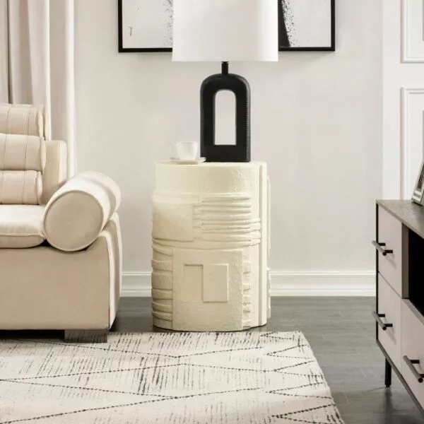 طاولة جانبية روزالينا - ابيض