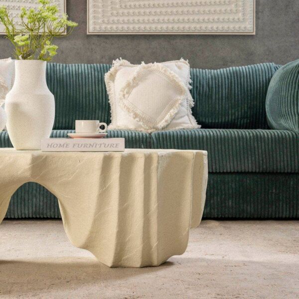 طاولة قهوة اديشن - ابيض