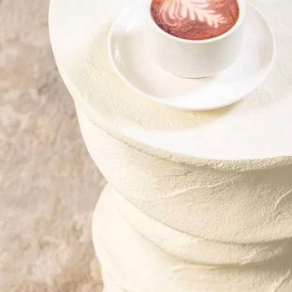 طاولة جانبية ايدشن - ابيض