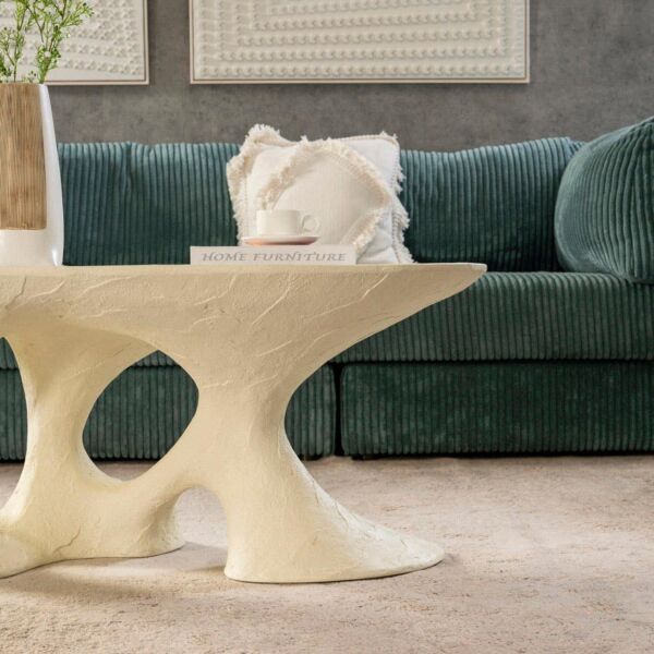 طاولة قهوة داريان - ابيض