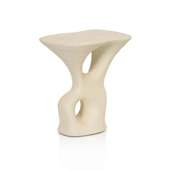 طاولة جانبية داريان - ابيض