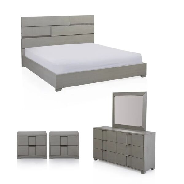 طقم غرفة نوم فيرين حجم ملكي 193X203 سم