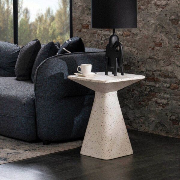 طاولة جانبية تيزالي - ابيض