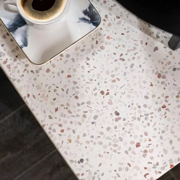 طاولة جانبية تيزالي - ابيض