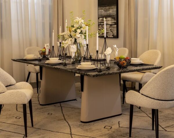 طاولة طعام ل 8 اشخاص لانتون - متعدد الالوان