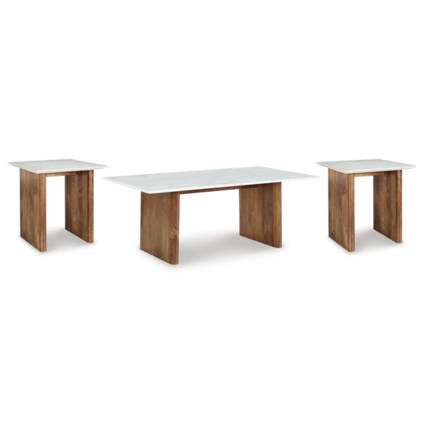 طقم طاولات قهوة 3 قطع ايسانتي