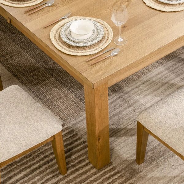 طقم طاولة طعام جاليدين - 10 كراسي - بني فاتح واسود