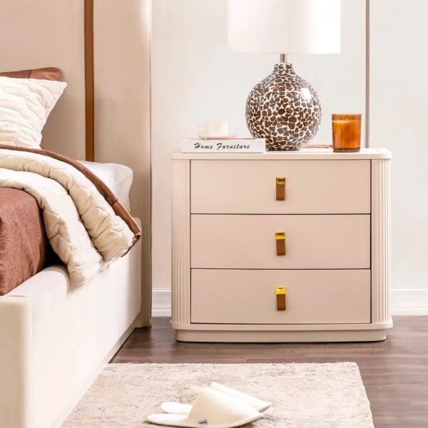 طقم غرفة نوم سافيولا كينغ 193X203 سم - بيج