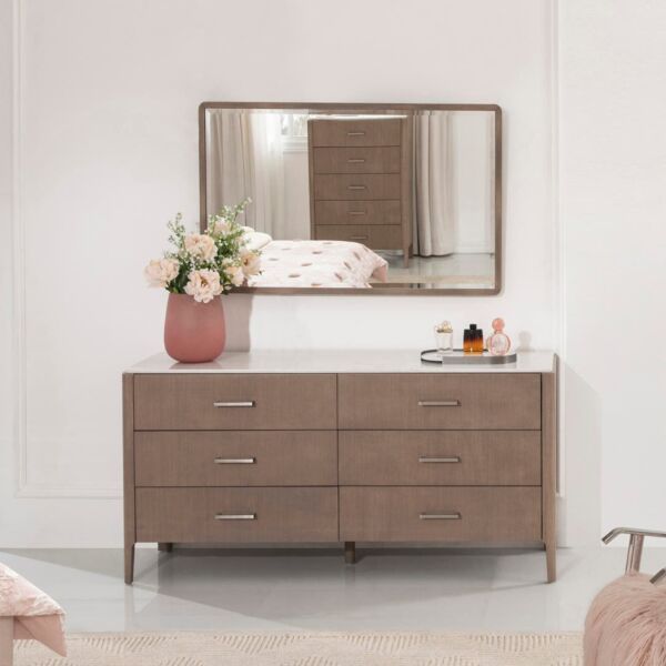 طاولة تزيين ميلوني - بني