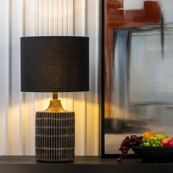 ابجورة طاولة سيماو - اسود ومتعدد الالوان