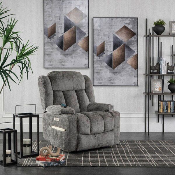 كرسي استرخاء ستاينميتز - رمادي