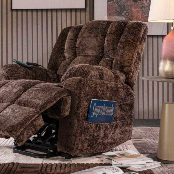 كرسى إسترخاء كهربائي يساعد على الوقوف موبيدس - بني