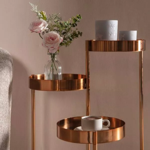 طاولة جانبية متداخلة ماريون - برونزي