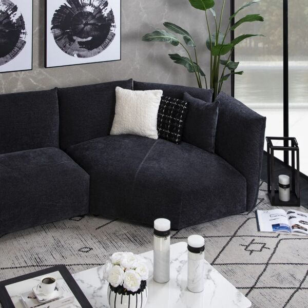 طقم كنبة زاوية 3 قطع مورالونج