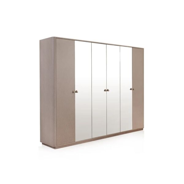 دولاب ملابس 6 أبواب راجو - ذهبي