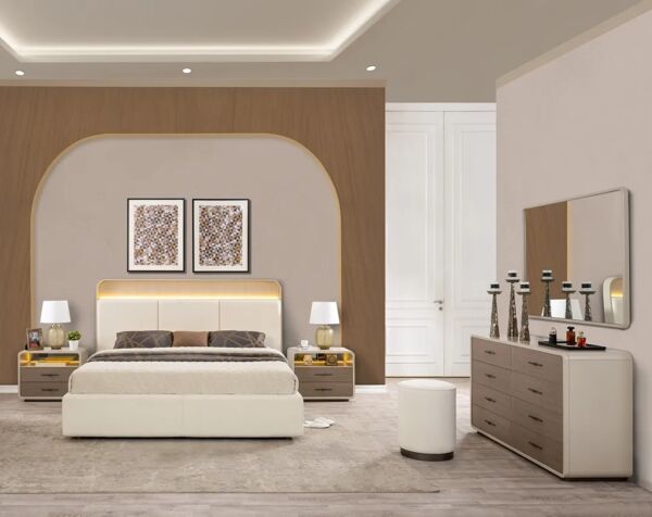 طقم غرفة نوم ليمتوناس حجم ملكى 193X203 سم