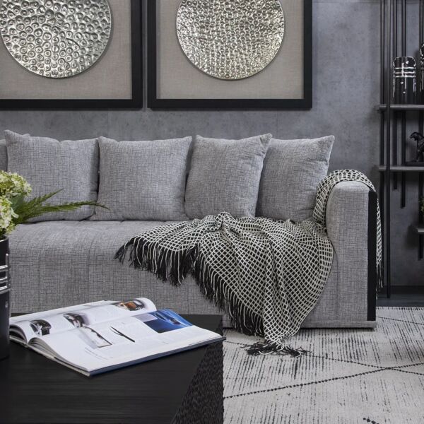 شال كنب 240X130 سم اردينا - اسود وابيض