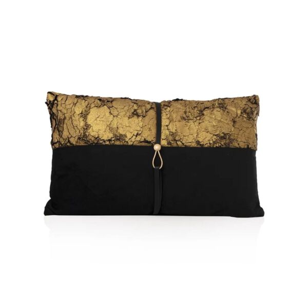 وسادة ديكور هوشبيل - أسود وذهبي