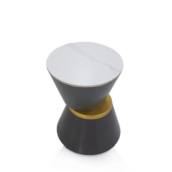 طاولة جانبية بيري - ابيض