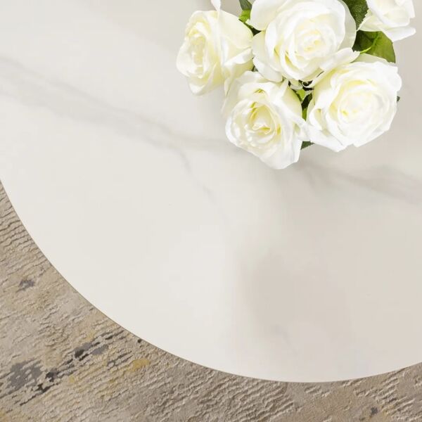 طقم طاولة قهوة وطاولة جانبية 2 قطعة تينا