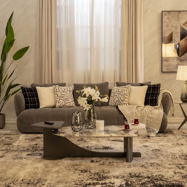 طاولة قهوة ناران - رمادي ومتعدد الالوان