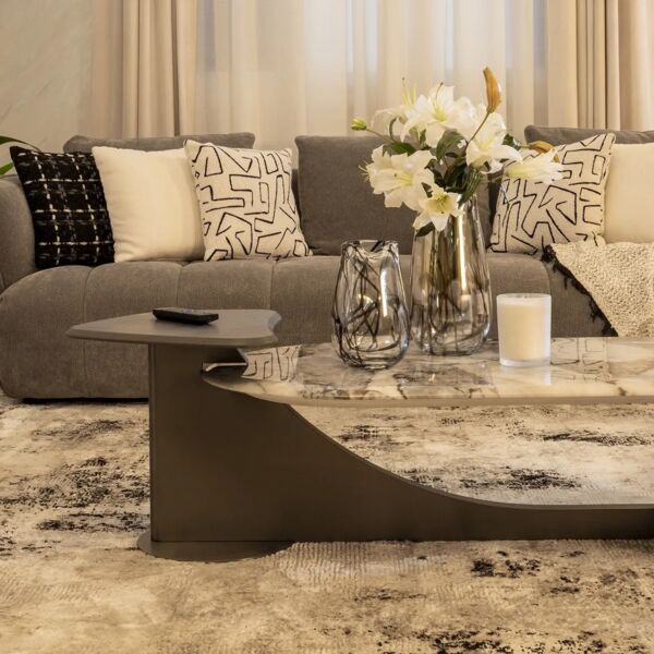 طاولة قهوة ناران - رمادي ومتعدد الالوان