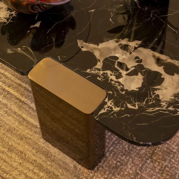 طاولة قهوة زونفيل - بني ومتعدد الالوان