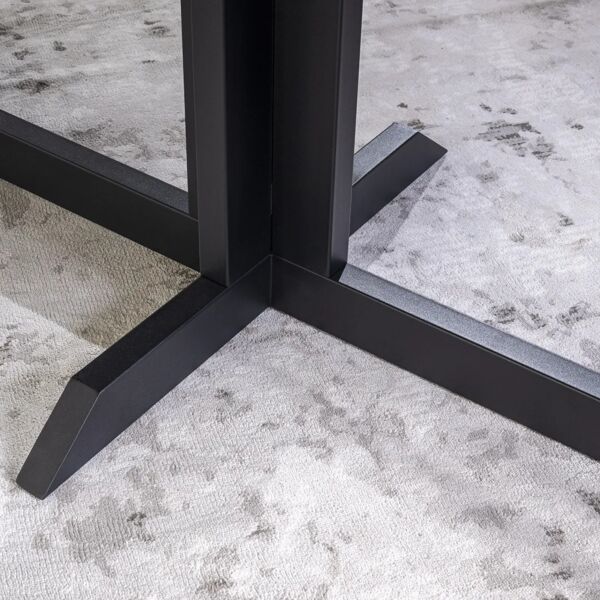 طاولة طعام ل 6 اشخاص شارمد - أسود