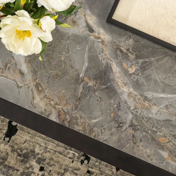 طاولة قهوة فازيندا - رمادي