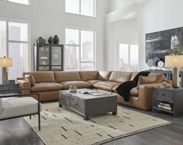 طقم كنبة زاوية 5 قطع إميليا