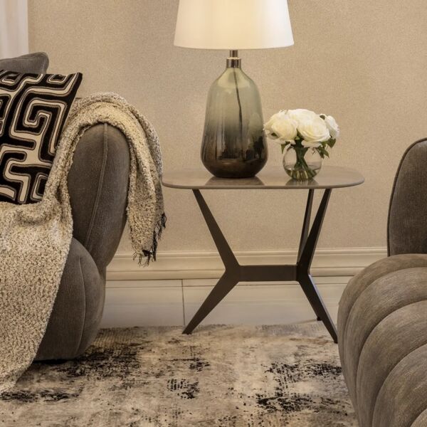 طاولة جانبية رادون - رمادي