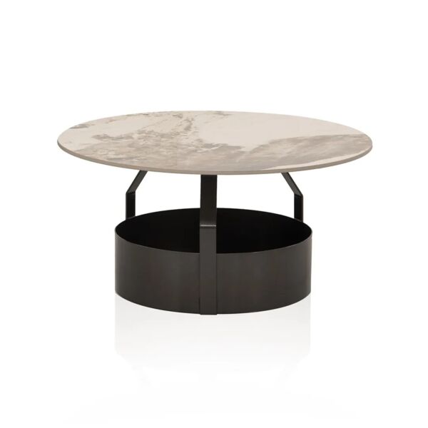 طاولة قهوة سازي - رمادي ومتعدد الالوان