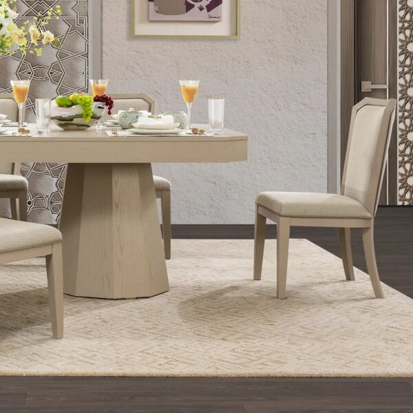 طقم طاولة طعام مازاجان - 8 كراسي - بيج