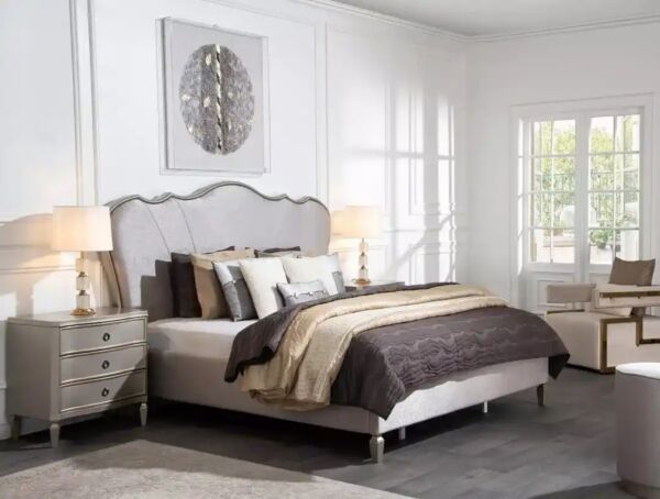 طقم غرفة نوم أيالا مع كرسي تسريحة حجم ملكي 193X203 سم