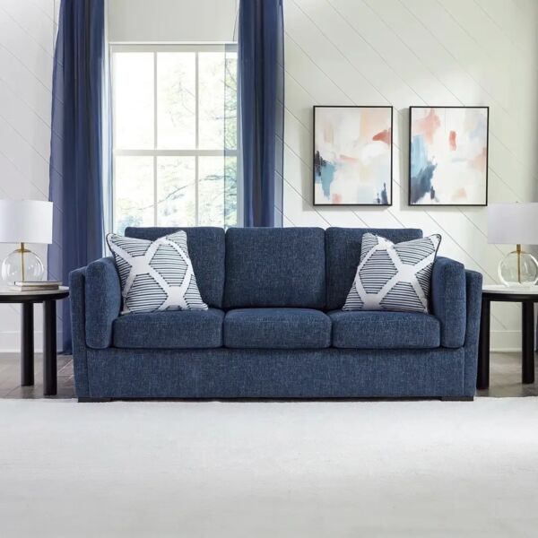 طقم كنب 3 قطع إيفانسلي - ازرق