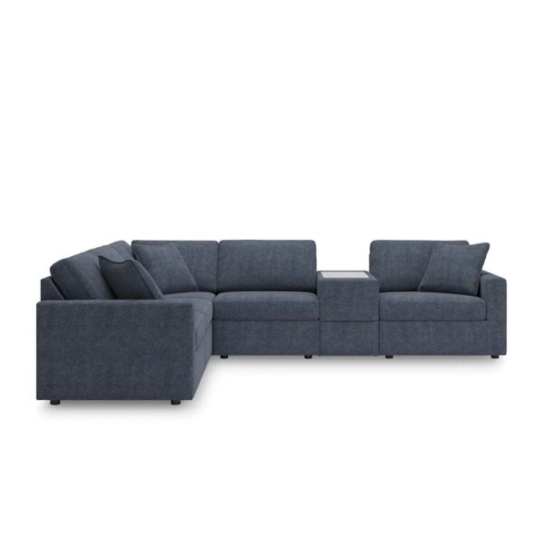 طقم كنب زاوية مودماكس - ازرق