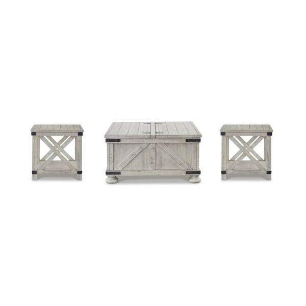 طقم طاولة قهوة كارينهيرست - ابيض