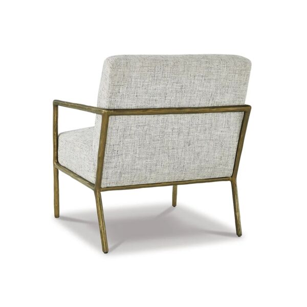 كرسي مفرد رياندال - أبيض وذهبي