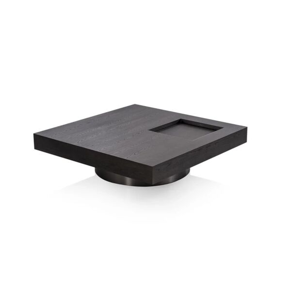 طاولة قهوة مروج - أسود وبني