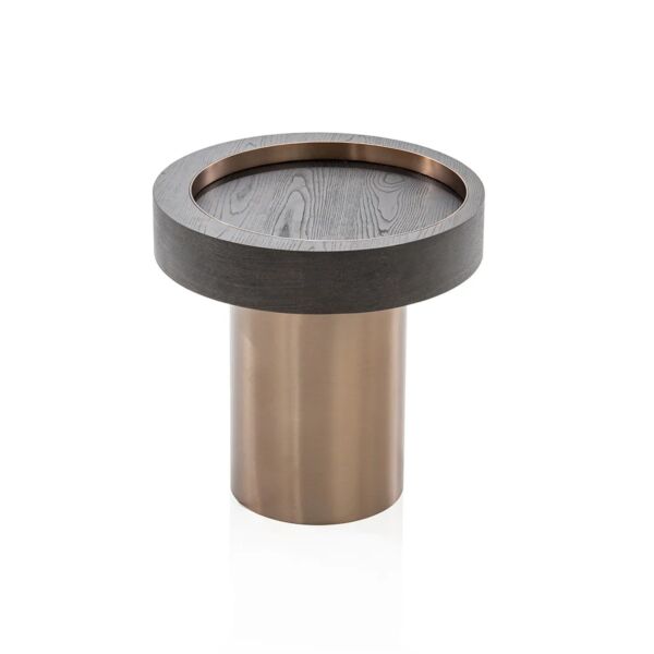 طاولة جانبية فاتيكا - بني وبرونزي