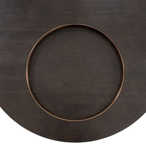 طاولة قهوة فاتيكا - بني وبرونزي