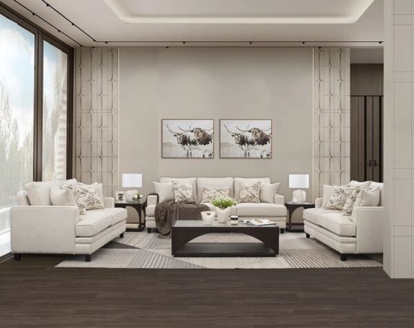 طقم كنب 3قطع ديفانو - بيج