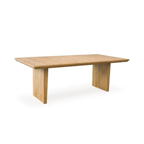 طقم طاولة طعام شيربانا - 8 كراسي - بني فاتح