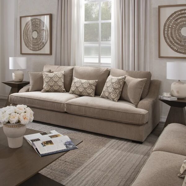 طقم كنب 3 قطع دريفترا - بني