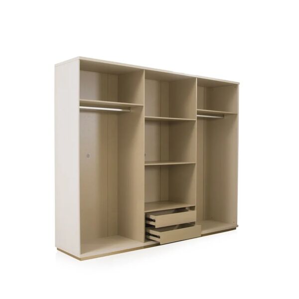دولاب ملابس كاسارا - 6 أبواب - بيج