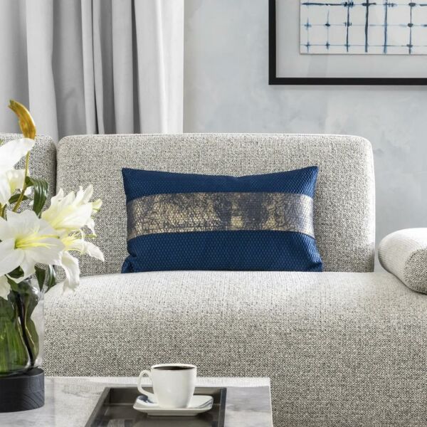 وسادة ديكور مستطيلة دوخو - أزرق غامق