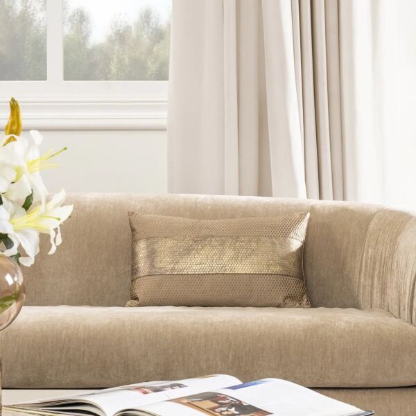 وسادة ديكور مستطيلة ويفالنا - بيج