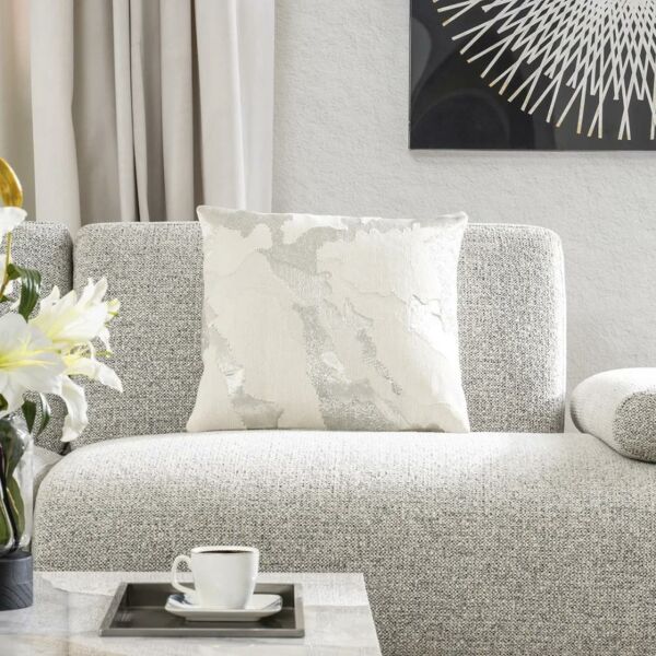 وسادة ديكور مربعة بيجار - كريمي